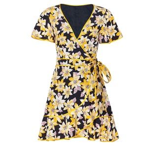 Cinq à Sept Floral Cameron Wrap Dress, Sz 2